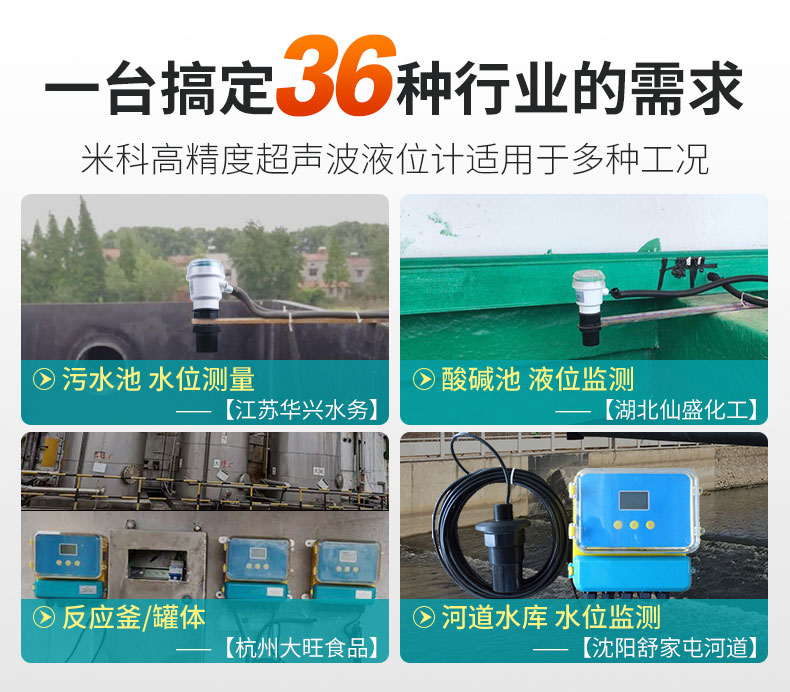 MIK-DP超聲波液位計使用場合 MIK-DP超聲波液位計使用場合